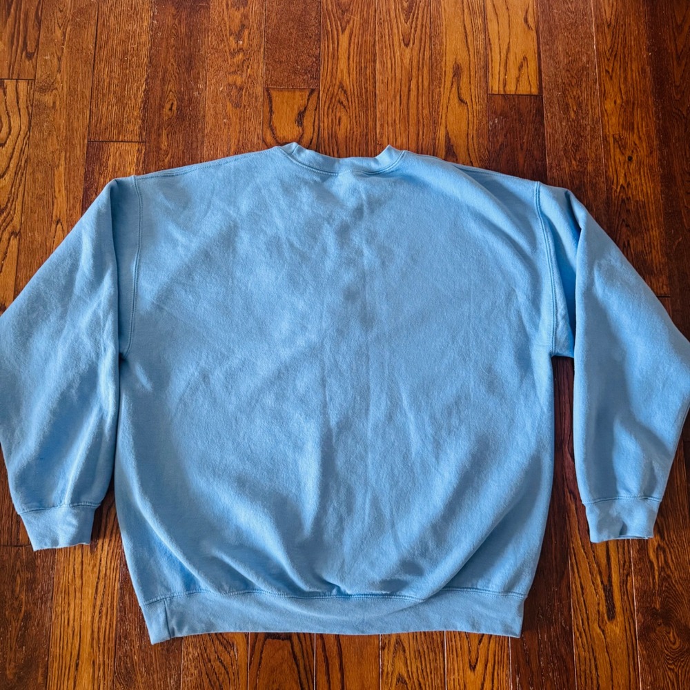 Pokémon Lucario Embroidered Crewneck Sweatshirt XL Blue Graphic Pullover Anime - Picture 3 of 14